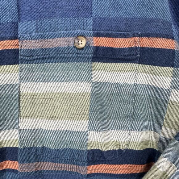 The Territory Ahead Southwestern Aztec Shirt Men's XXL Long Sleeve Blue Flannel - Picture 6 of 12
